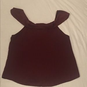 Naked Zebra Red Tank Bow Top